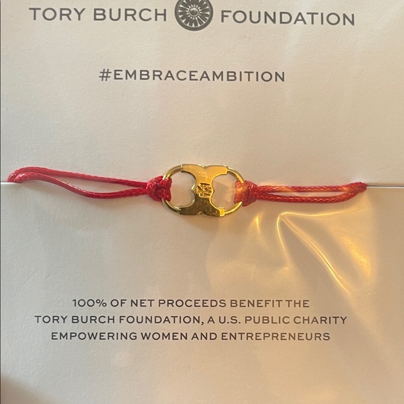 Tory Burch Red and Gold Charm Bracelet - Picture 2 of 5